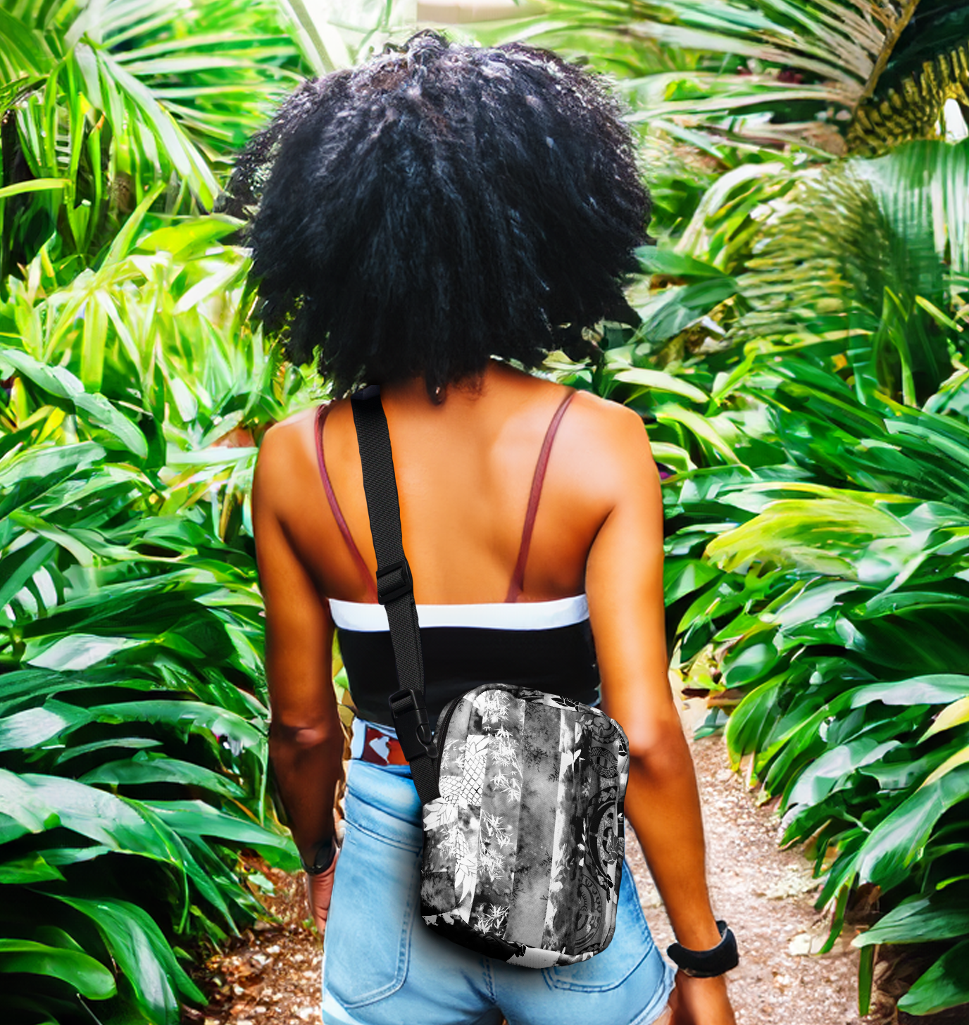 Monochrome Oasis Mini Crossbody Bag Crossbodies The Local Banyan