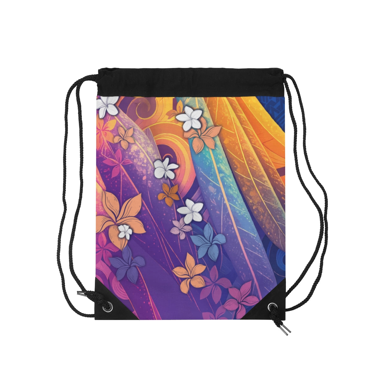 Mauna Sunrise Personalized Drawstring Cinch Bag Backpack The Local Banyan