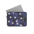 Vintage Blue Plumeria Personalized Laptop Sleeve Laptop Sleeve The Local Banyan