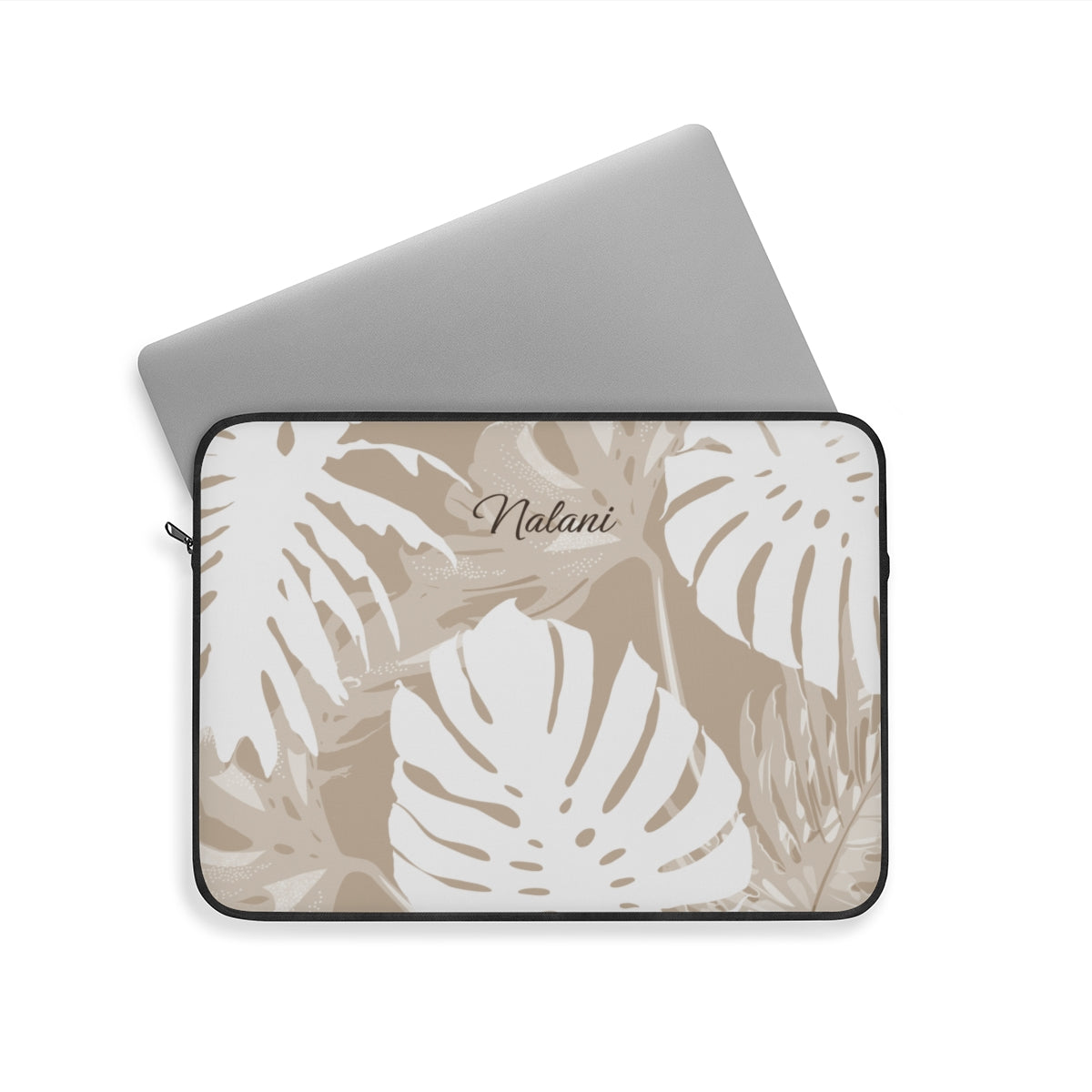 Exotic Monstera Personalized Laptop Sleeve Laptop Sleeve The Local Banyan