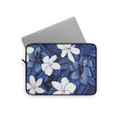 Eternal Blue Plumeria Personalized Laptop Sleeve Laptop Sleeve The Local Banyan