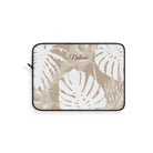 Exotic Monstera Personalized Laptop Sleeve Laptop Sleeve The Local Banyan 12"