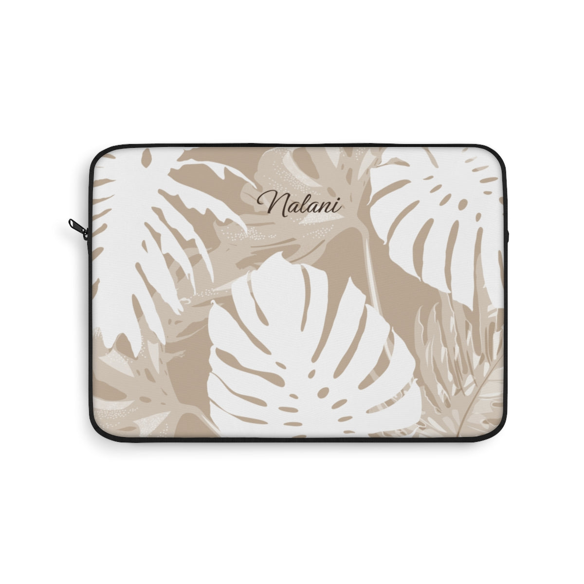 Exotic Monstera Personalized Laptop Sleeve Laptop Sleeve The Local Banyan 13"