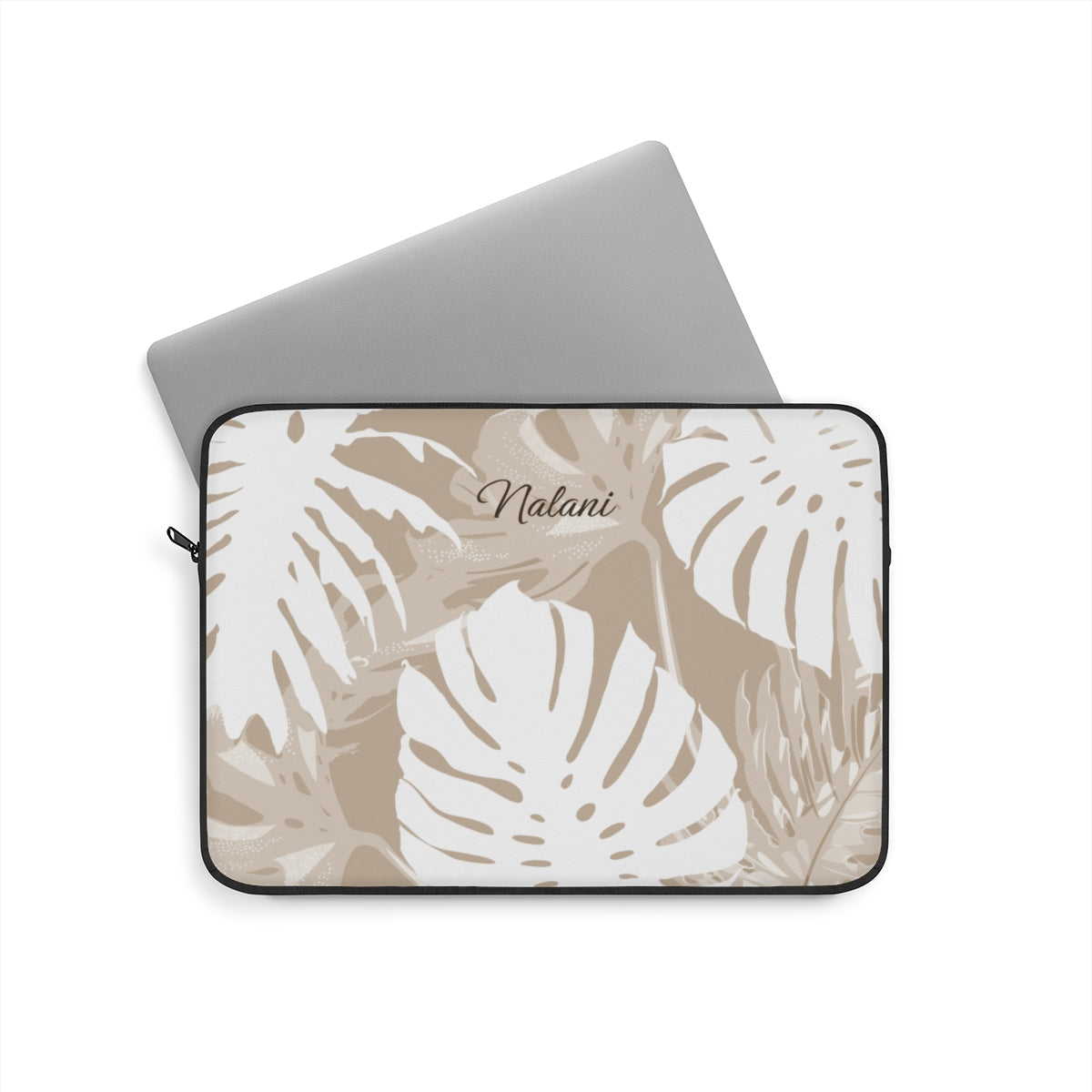 Exotic Monstera Personalized Laptop Sleeve Laptop Sleeve The Local Banyan