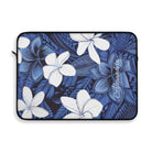 Eternal Blue Plumeria Personalized Laptop Sleeve Laptop Sleeve The Local Banyan 15"