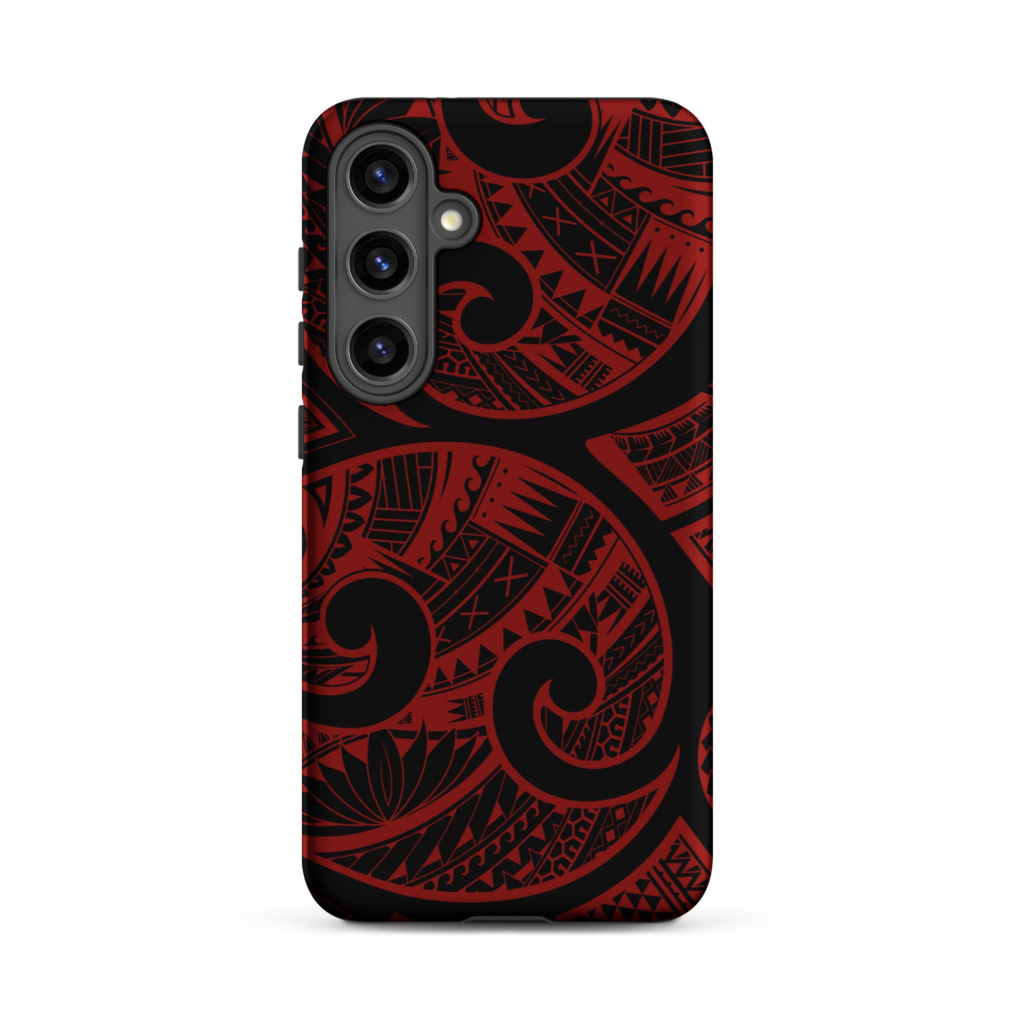 Island Tribal Red Tough Case for Samsung Galaxy Phone Case The Local Banyan Matte Samsung Galaxy S24 Plus
