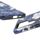 Eternal Blue Plumeria Personalized Tough Case for Samsung Galaxy Phone Case The Local Banyan