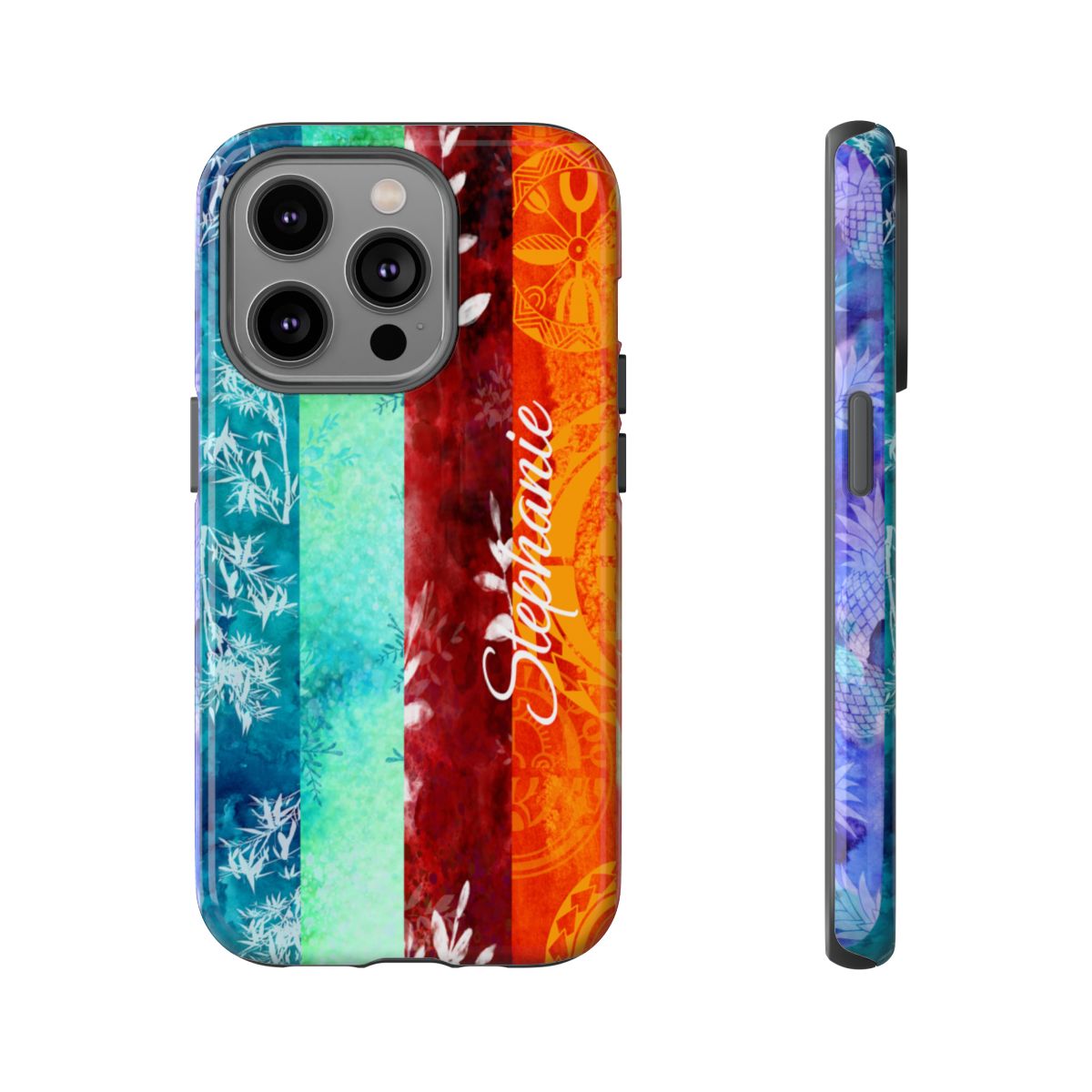 Island Vibes Personalized Tough Case for iPhone Phone Case The Local Banyan iPhone 14 Pro Glossy