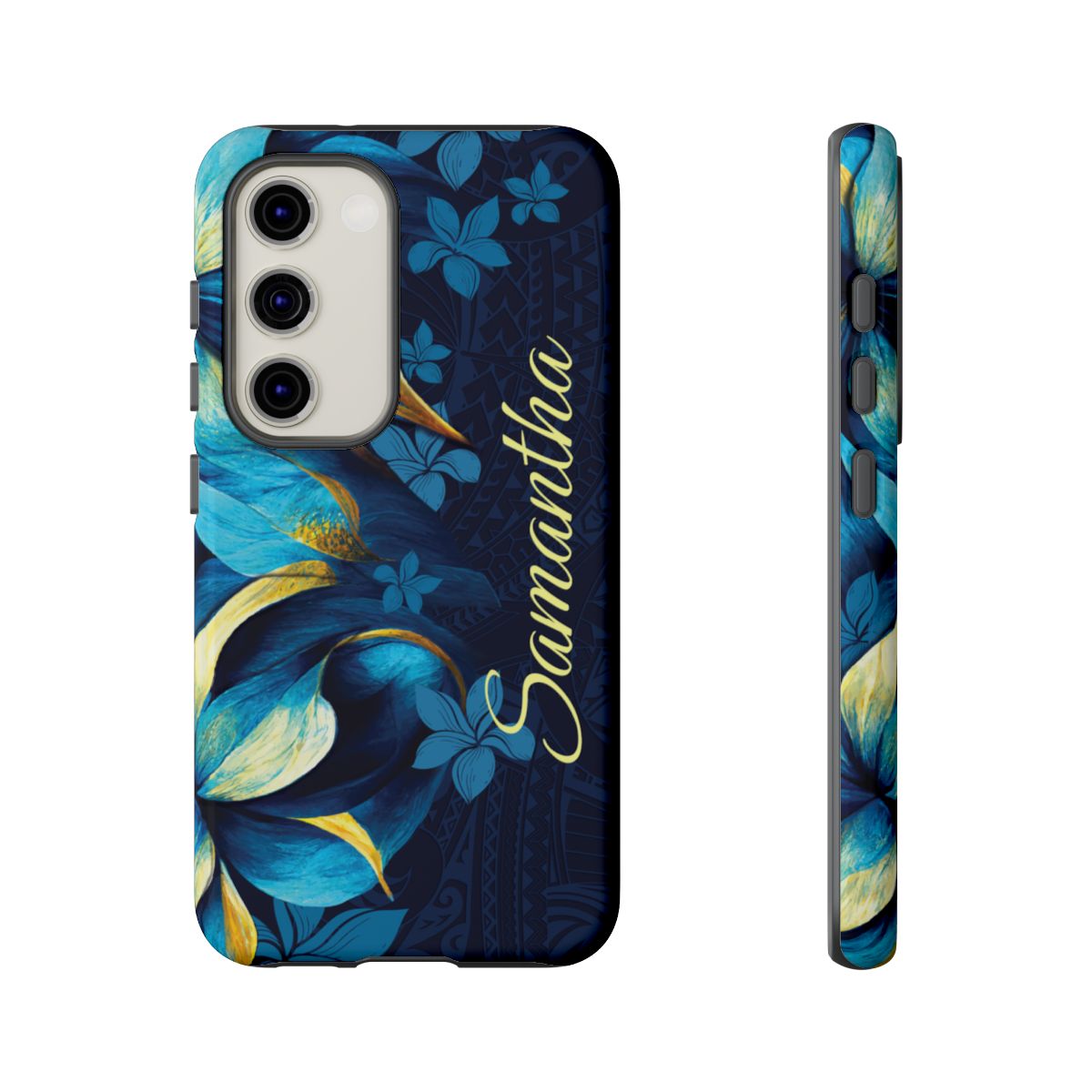 Pō Mahina Personalized Tough Case for Samsung Galaxy - Script Font Phone Case The Local Banyan Samsung Galaxy S23 Glossy