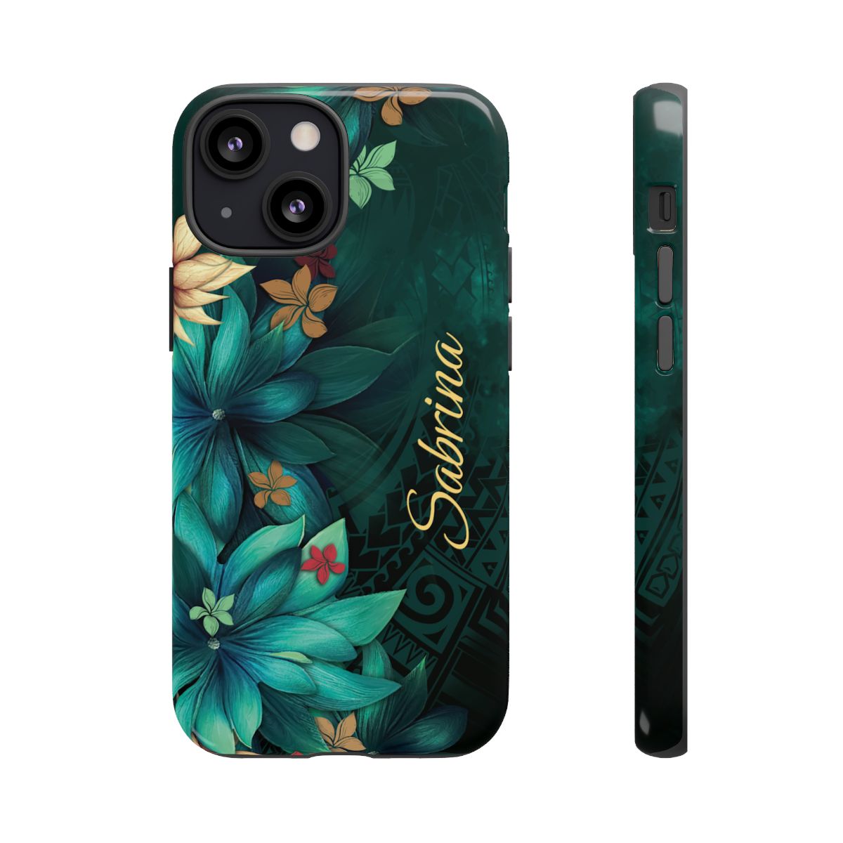 Aloha Whispers Personalized Tough Case for iPhone Phone Case The Local Banyan iPhone 13 Mini Glossy