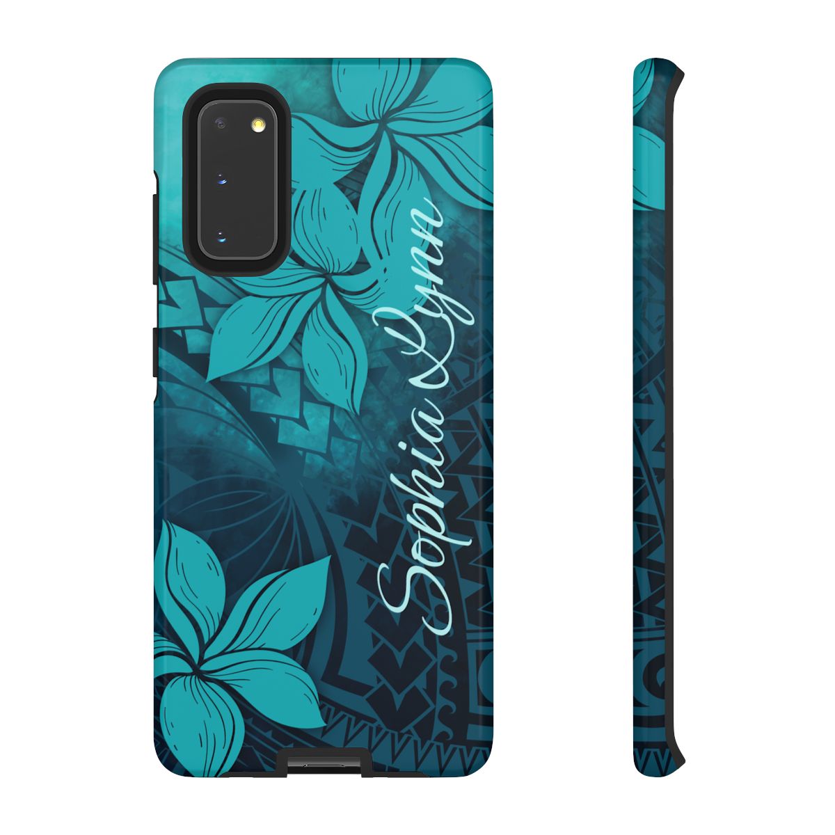 Moana Bloom Personalized Tough Case for Samsung Galaxy - Script Font Phone Case The Local Banyan Samsung Galaxy S20 Glossy