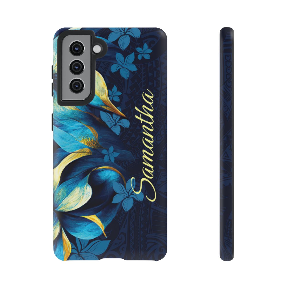 Pō Mahina Personalized Tough Case for Samsung Galaxy - Script Font Phone Case The Local Banyan Samsung Galaxy S21 Matte