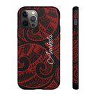 Island Tribal Personalized Tough Case for iPhone Phone Case The Local Banyan iPhone 12 Pro Glossy