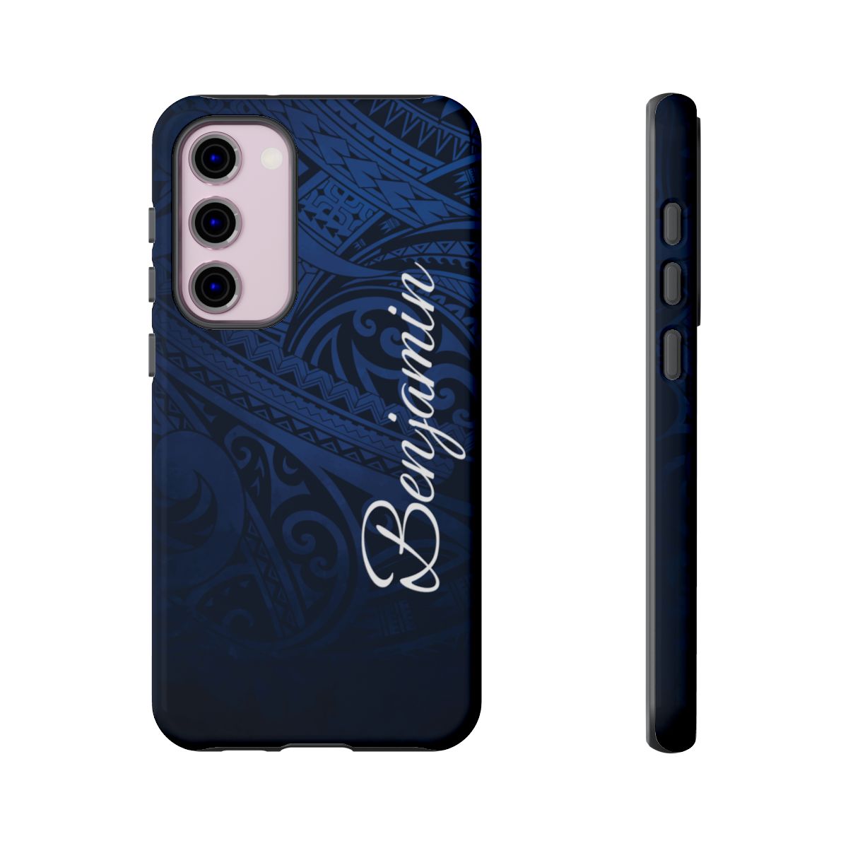 Midnight Essence Personalized Tough Case for Samsung Galaxy - Script Font Phone Case The Local Banyan Samsung Galaxy S23 Plus Glossy