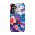 Aloha Wai Personalized Tough Samsung Galaxy Case Side View - Dual Layer Drop Protection Hawaiian Phone Case - The Local Banyan