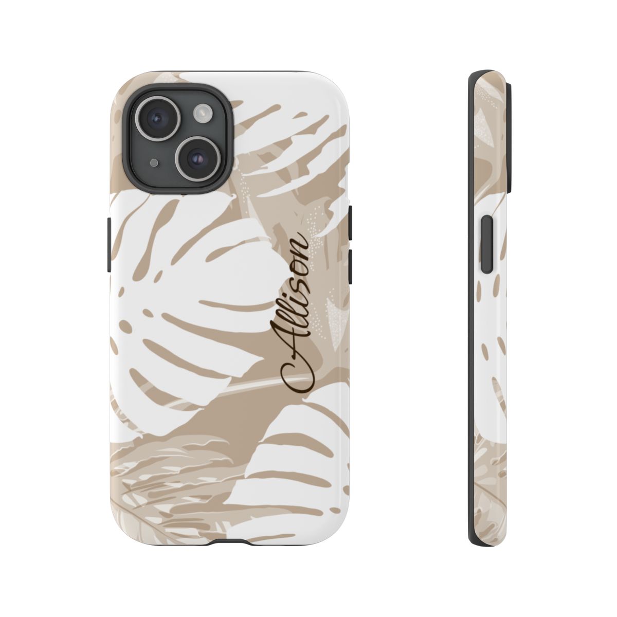 Exotic Monstera Personalized Tough Case for iPhone Phone Case The Local Banyan iPhone 15 Glossy