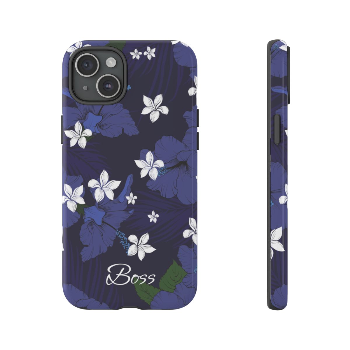 Vintage Blue Personalized Tough Case for iPhone Phone Case The Local Banyan iPhone 15 Plus Glossy
