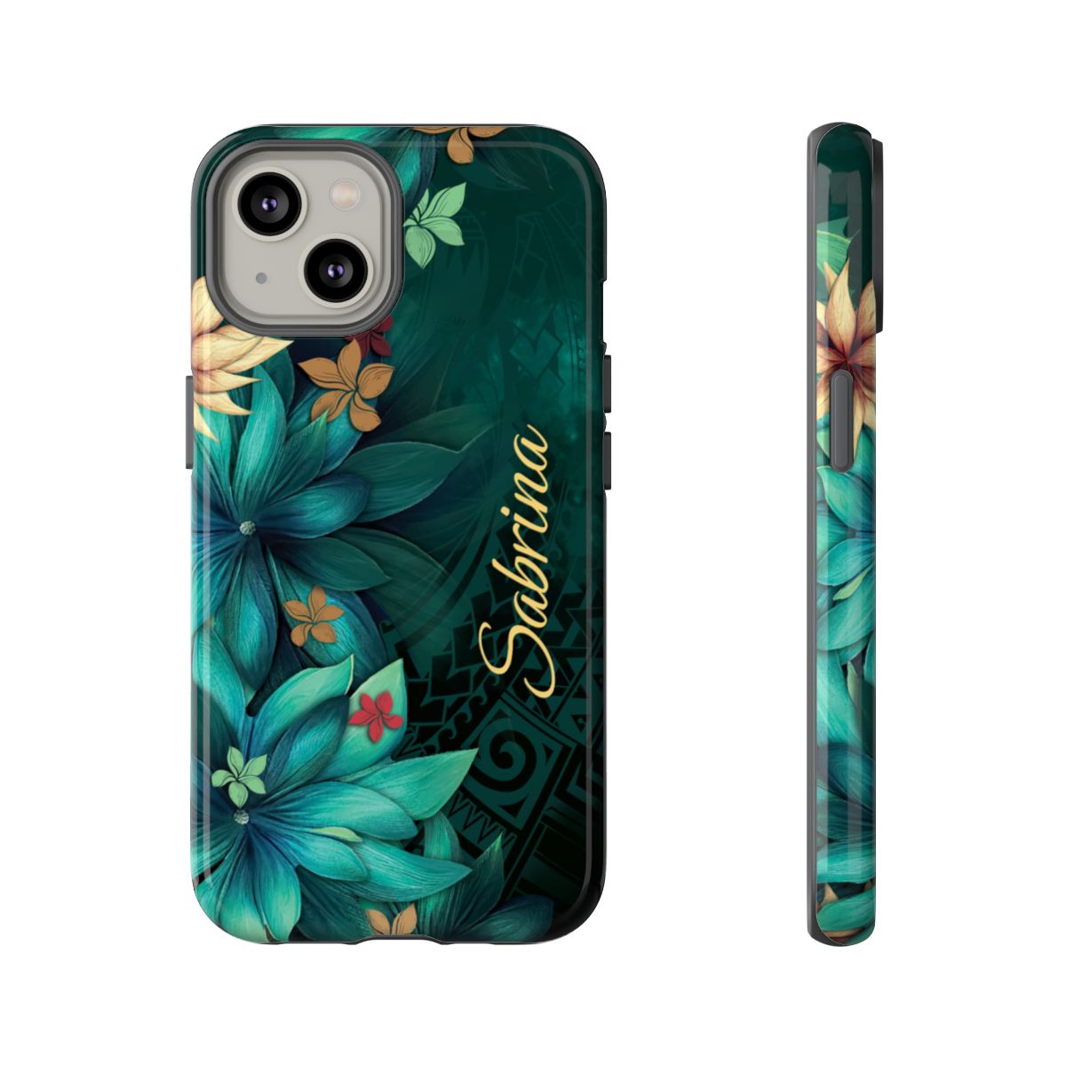 Aloha Whispers Personalized Tough Case for iPhone Phone Case The Local Banyan iPhone 14 Glossy