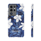 Eternal Blue Plumeria Personalized Tough Case for Samsung Galaxy Phone Case The Local Banyan Samsung Galaxy S21 Ultra Matte