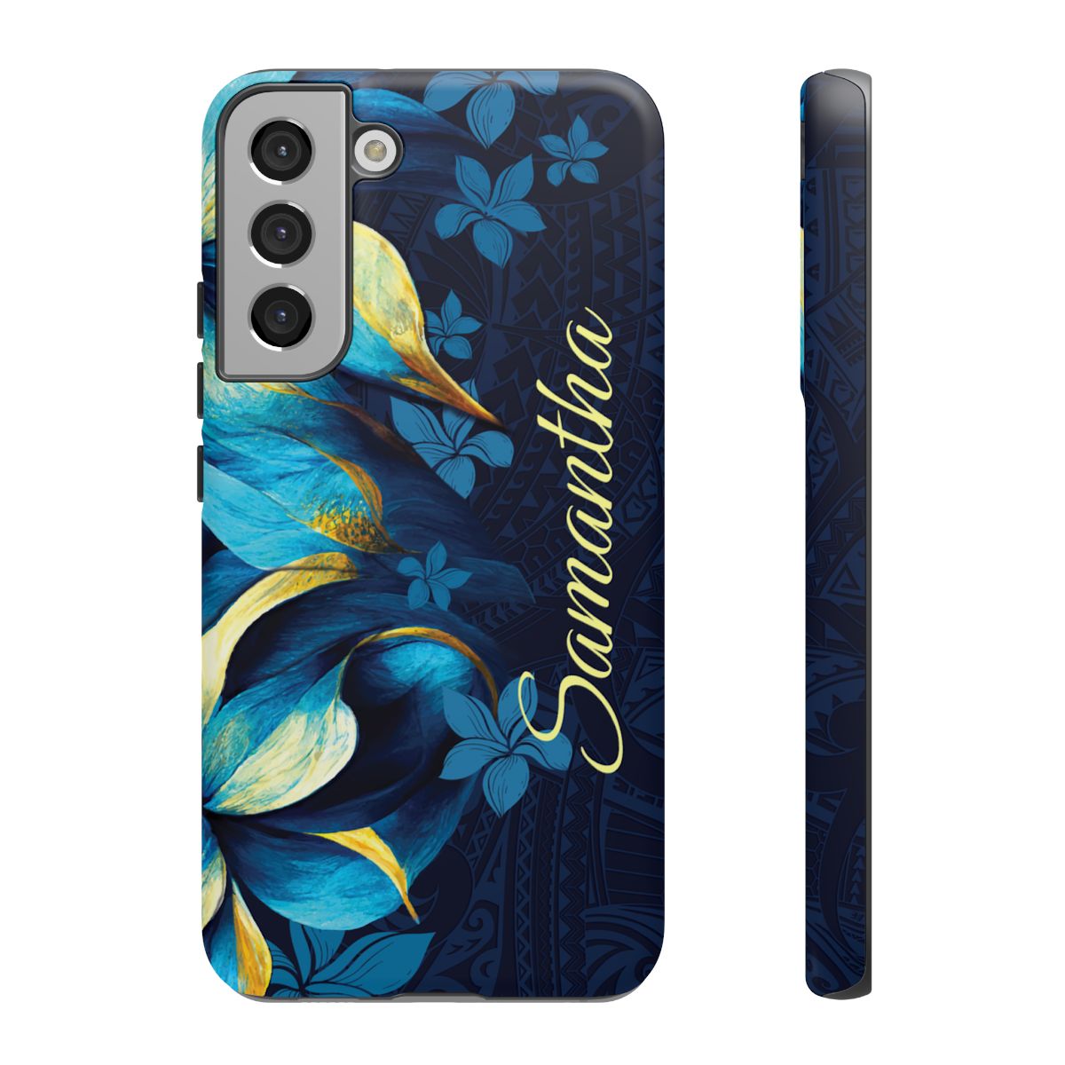 Pō Mahina Personalized Tough Case for Samsung Galaxy - Script Font Phone Case The Local Banyan Samsung Galaxy S22 Plus Matte