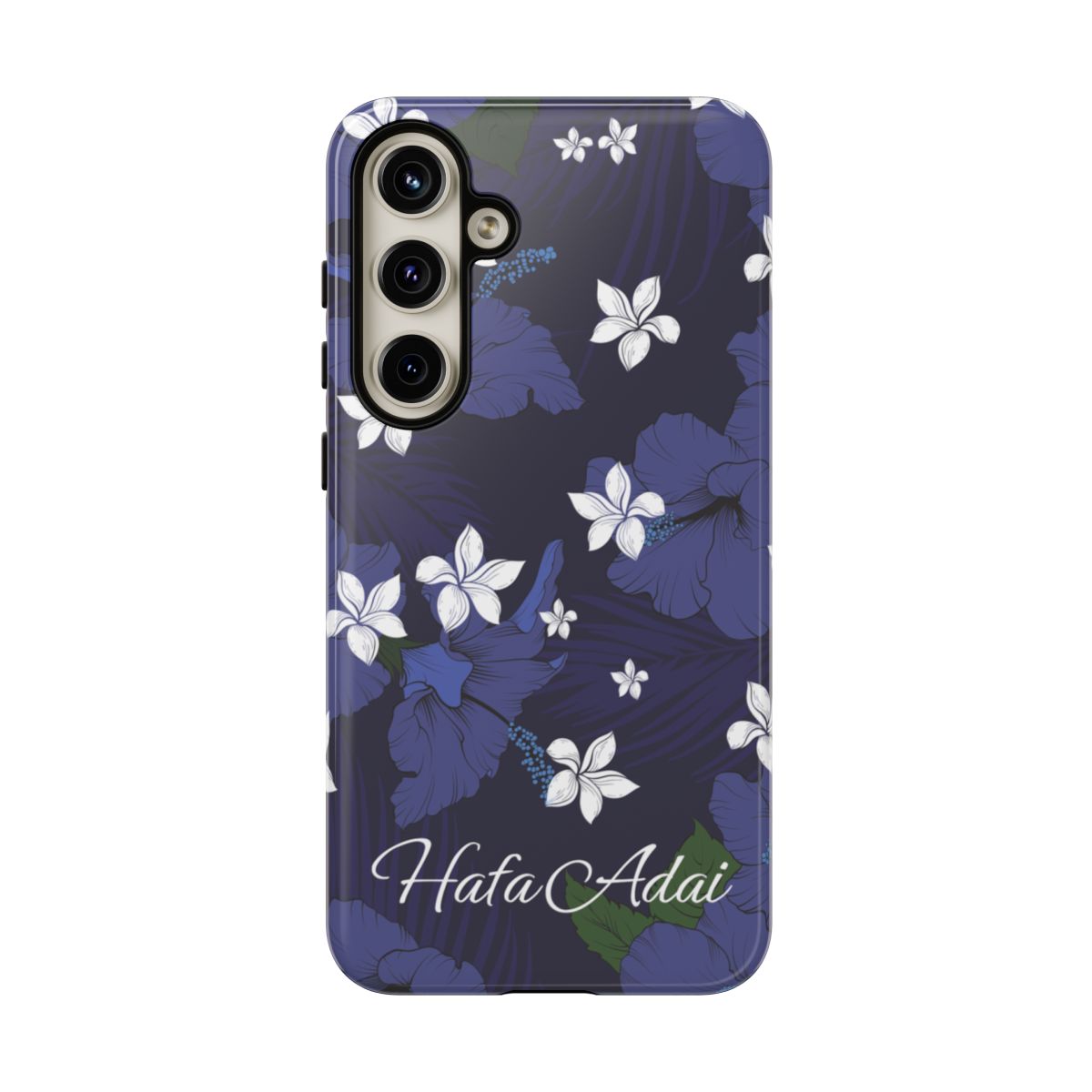 Vintage Blue Personalized Tough Case for Samsung Galaxy Phone Case The Local Banyan Samsung Galaxy S24 Plus Glossy