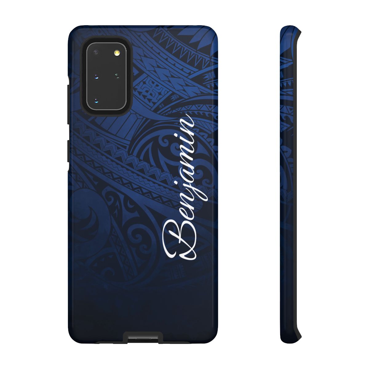 Midnight Essence Personalized Tough Case for Samsung Galaxy - Script Font Phone Case The Local Banyan Samsung Galaxy S20+ Glossy