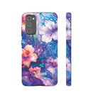 Woman holding Aloha Wai Personalized Tough Samsung Galaxy Case - Hawaiian Aloha Tropical Floral Design - The Local Banyan