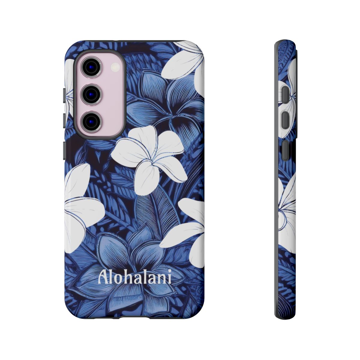 Eternal Blue Plumeria Personalized Tough Case for Samsung Galaxy Phone Case The Local Banyan Samsung Galaxy S23 Plus Glossy