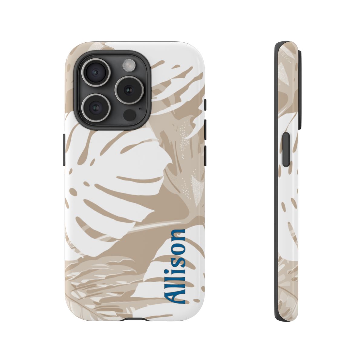Exotic Monstera Personalized Tough Case for iPhone Phone Case The Local Banyan iPhone 15 Pro Glossy
