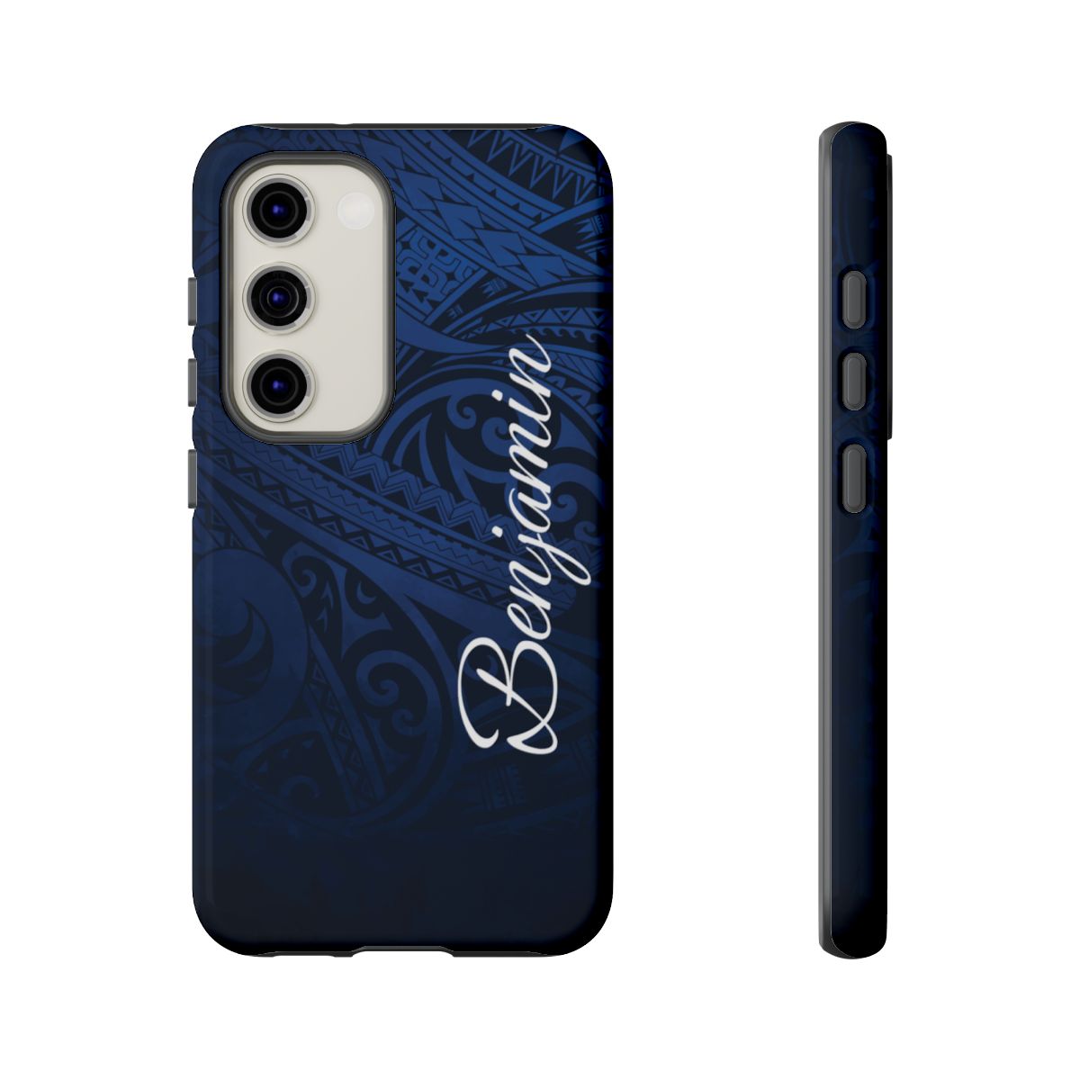 Midnight Essence Personalized Tough Case for Samsung Galaxy - Script Font Phone Case The Local Banyan Samsung Galaxy S23 Glossy