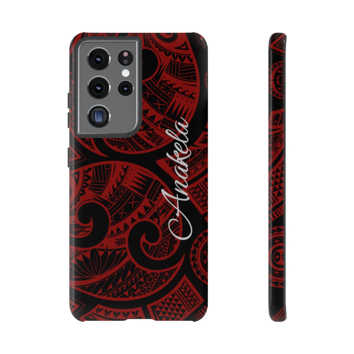Island Tribal Personalized Tough Case for Samsung Galaxy - Script Font Phone Case The Local Banyan Samsung Galaxy S21 Ultra Glossy
