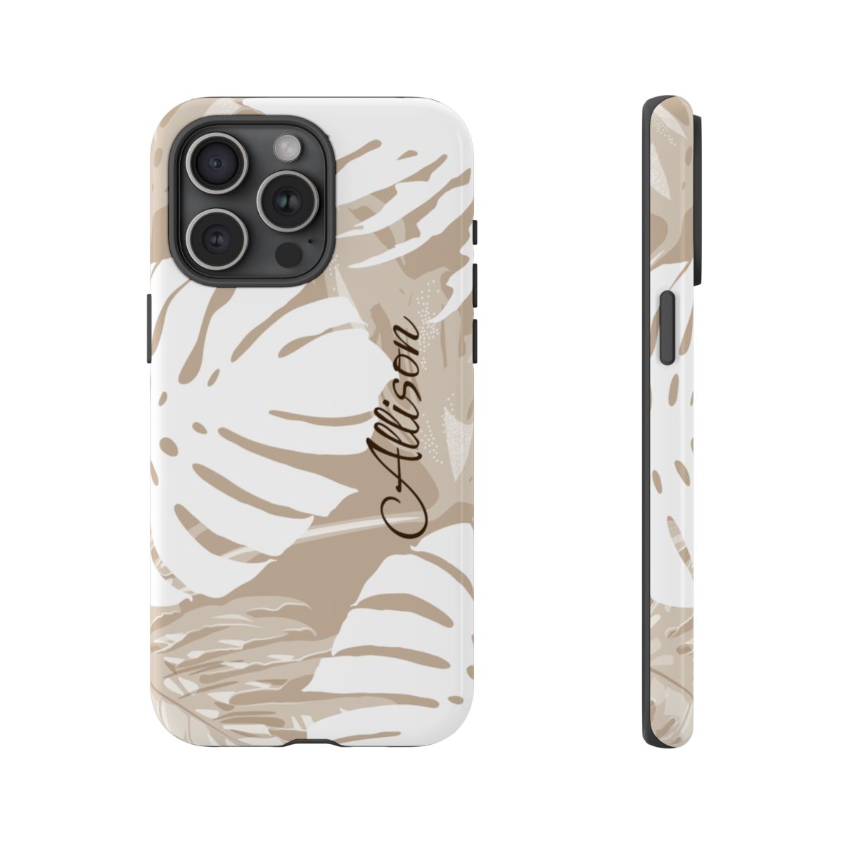 Exotic Monstera Personalized Tough Case for iPhone Phone Case The Local Banyan iPhone 15 Pro Max Glossy