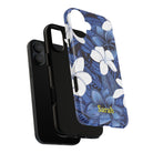 Eternal Blue Plumeria Personalized Tough Case for iPhone Phone Case The Local Banyan