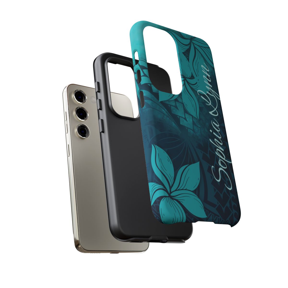 Moana Bloom Personalized Tough Case for Samsung Galaxy - Script Font Phone Case The Local Banyan