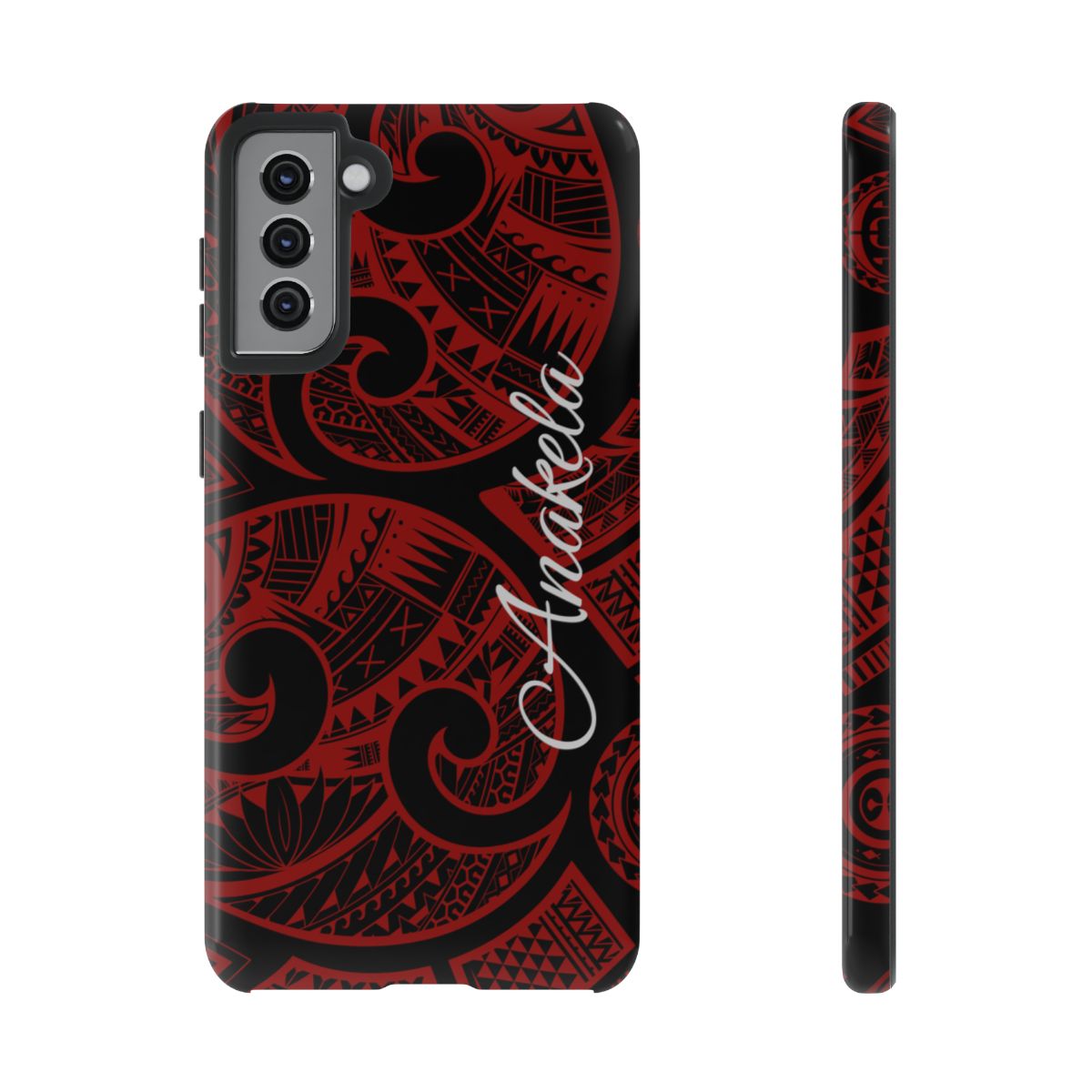 Island Tribal Personalized Tough Case for Samsung Galaxy - Script Font Phone Case The Local Banyan Samsung Galaxy S21 Plus Glossy