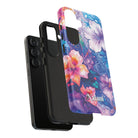 Aloha Wai Personalized Tough Samsung Galaxy Case Detail View - Hawaiian Aloha Tropical Floral Design Close Up - The Local Banyan