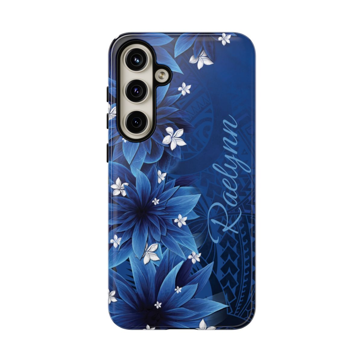 Hoku Pua Personalized Tough Case for Samsung Galaxy - Script Font Phone Case The Local Banyan Samsung Galaxy S24 Plus Glossy