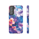 Aloha Wai Personalized Tough Samsung Galaxy Case Side View - Dual Layer Drop Protection Hawaiian Phone Case - The Local Banyan