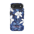 Eternal Blue Plumeria Personalized Tough Case for iPhone Phone Case The Local Banyan