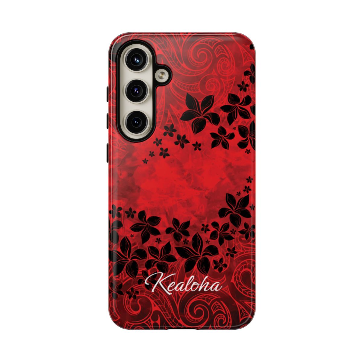 Keahi Pua Personalized Tough Case for Samsung Galaxy Phone Case The Local Banyan Samsung Galaxy S24 Plus Glossy