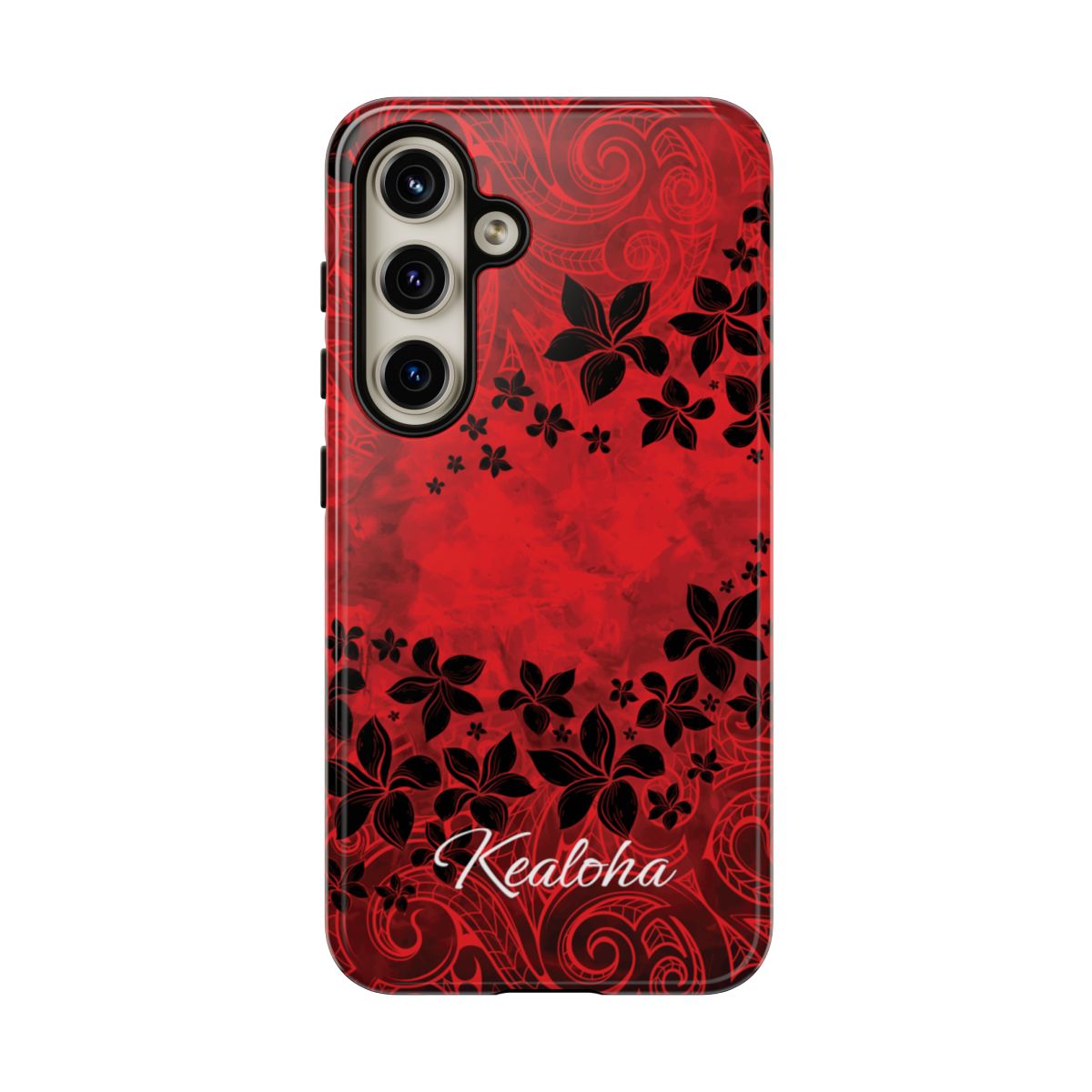Keahi Pua Personalized Tough Case for Samsung Galaxy Phone Case The Local Banyan Samsung Galaxy S24 Glossy
