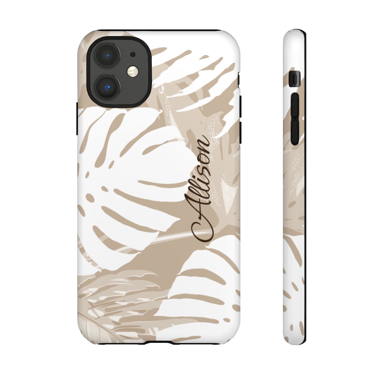 Exotic Monstera Personalized Tough Case for iPhone Phone Case The Local Banyan iPhone 11 Matte