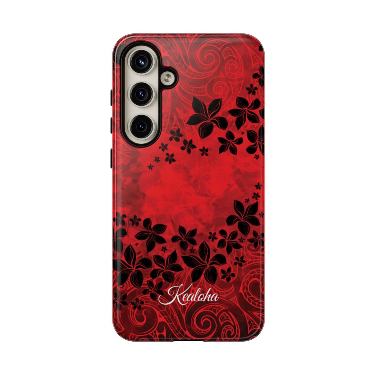 Keahi Pua Personalized Tough Case for Samsung Galaxy Phone Case The Local Banyan Samsung Galaxy S24 Plus Glossy