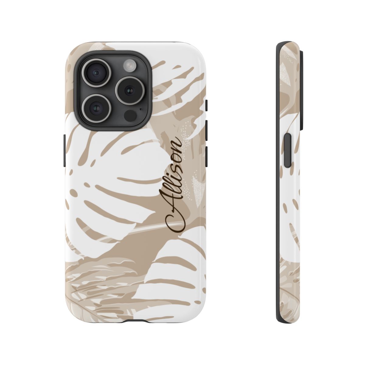 Exotic Monstera Personalized Tough Case for iPhone Phone Case The Local Banyan iPhone 15 Pro Glossy