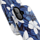 Eternal Blue Plumeria Personalized Tough Case for iPhone Phone Case The Local Banyan