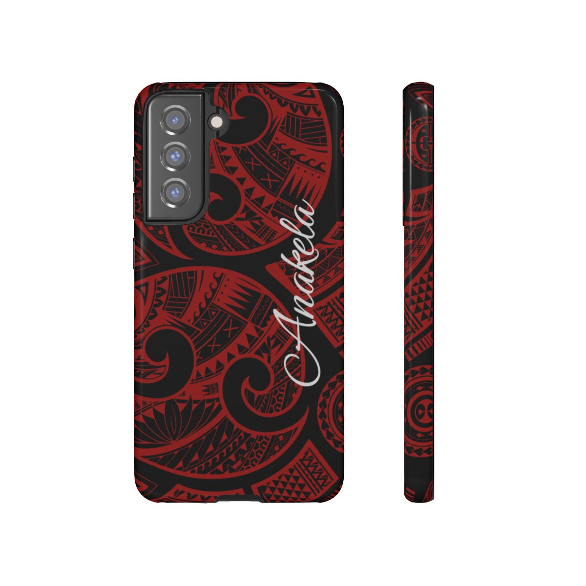 Island Tribal Personalized Tough Case for Samsung Galaxy - Script Font Phone Case The Local Banyan Samsung Galaxy S21 FE Glossy