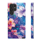Aloha Wai Personalized Tough Samsung Galaxy Case Side View - Dual Layer Drop Protection Hawaiian Phone Case - The Local Banyan