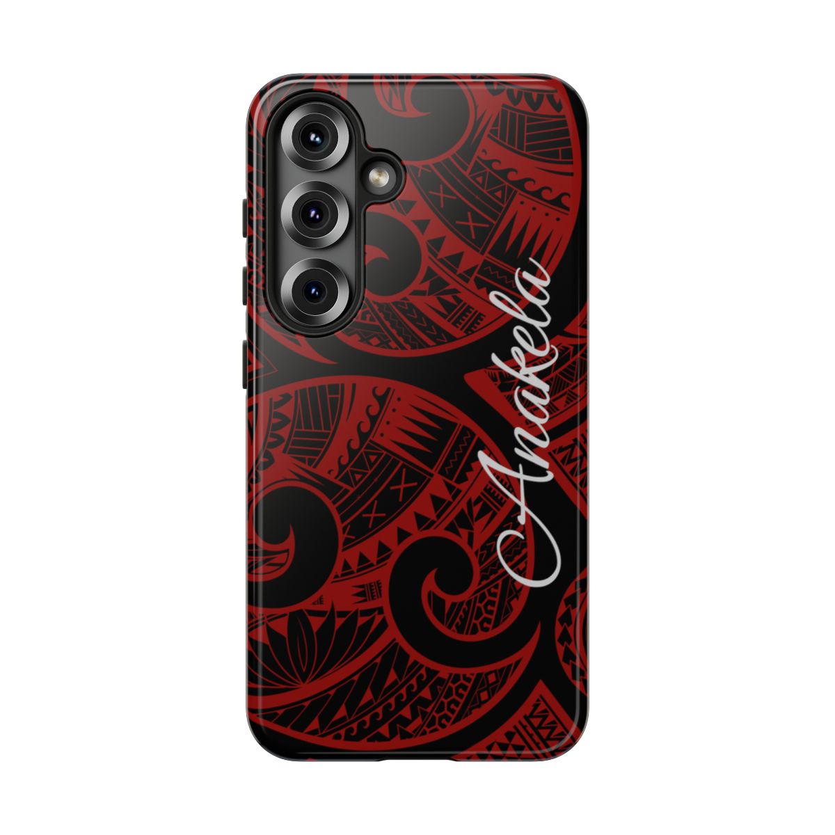 Island Tribal Personalized Tough Case for Samsung Galaxy - Script Font Phone Case The Local Banyan Samsung Galaxy S25 Glossy