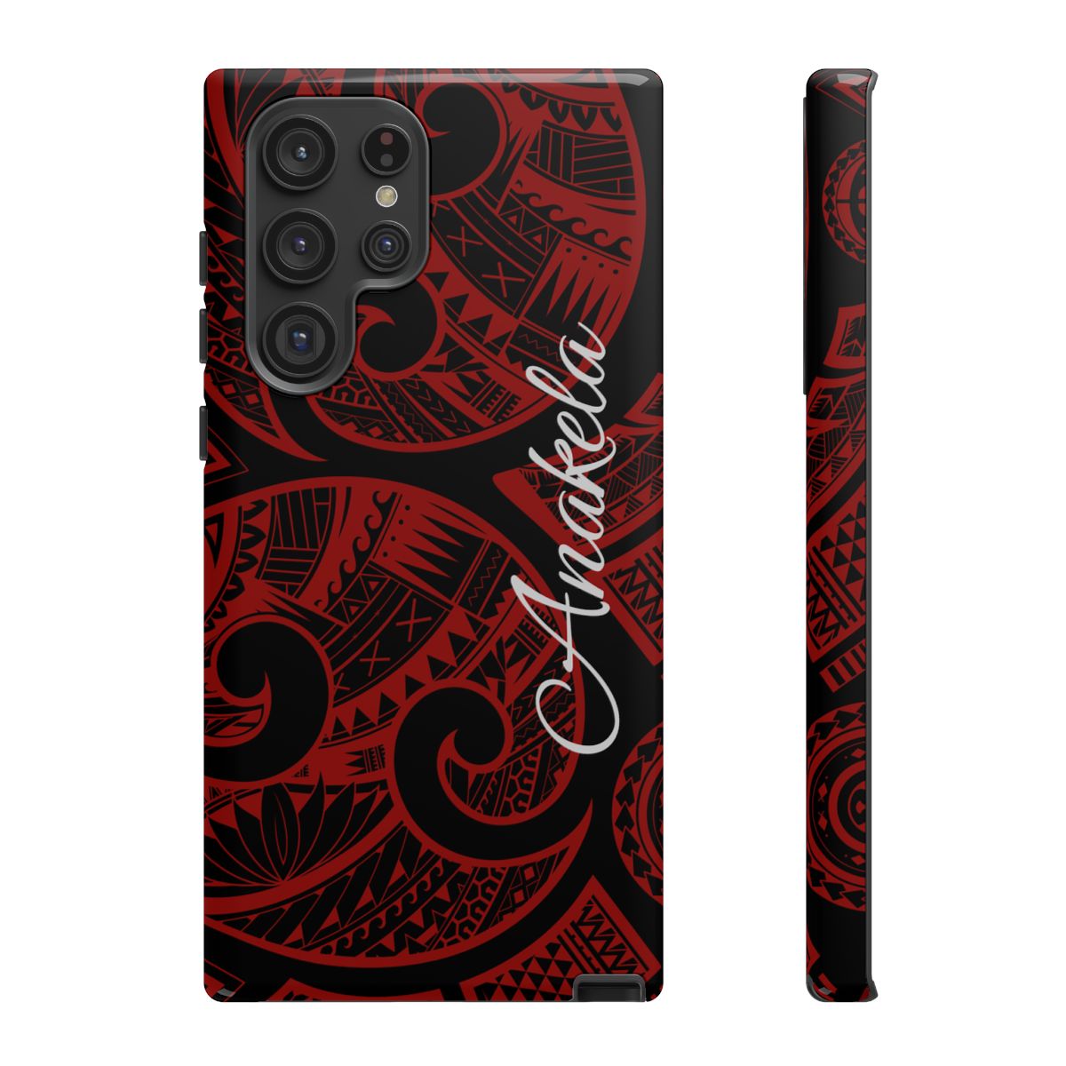 Island Tribal Personalized Tough Case for Samsung Galaxy - Script Font Phone Case The Local Banyan Samsung Galaxy S22 Ultra Glossy