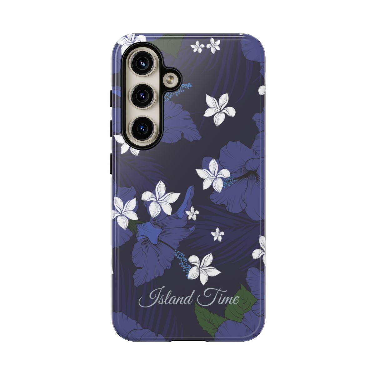 Vintage Blue Personalized Tough Case for Samsung Galaxy Phone Case The Local Banyan Samsung Galaxy S24 Glossy